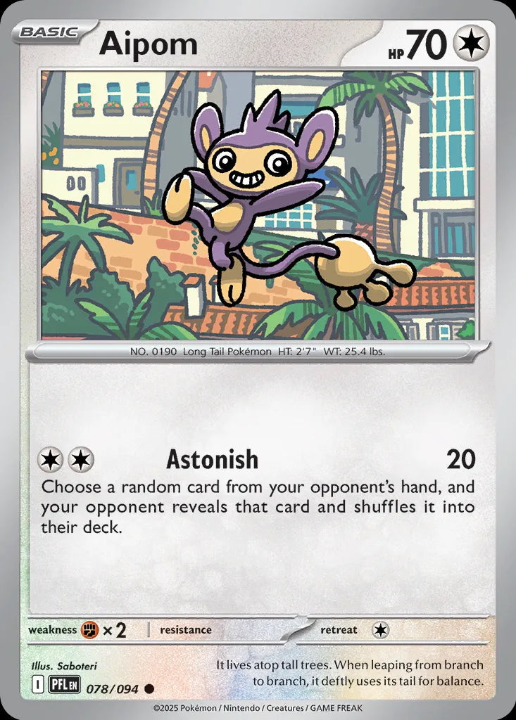 Phantasmal Flames Aipom #078/94